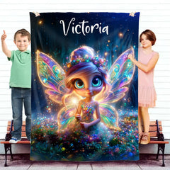 Kuscheldecke personalisiert "Süße Fee"