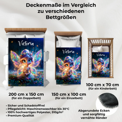 Kuscheldecke personalisiert "Süße Fee"