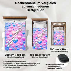 Kuscheldecke personalisiert "Sweetheart"