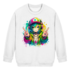 Anime Girl - Kids Basic Sweatshirt