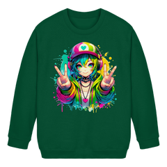 Anime Girl - Kids Basic Sweatshirt
