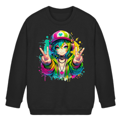 Anime Girl - Kids Basic Sweatshirt