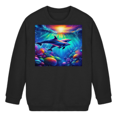 Colorful Dolphin - Kids Basic Sweatshirt
