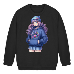 Anime Girl - Kids Basic Sweatshirt