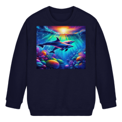 Colorful Dolphin - Kids Basic Sweatshirt