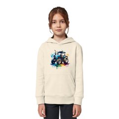 Colorful Traktor - Kids Organic Hoodie