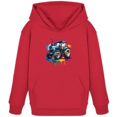 Colorful Traktor - Kids Organic Hoodie