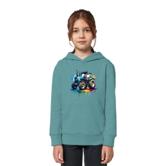 Colorful Traktor - Kids Organic Hoodie