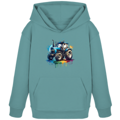 Colorful Traktor - Kids Organic Hoodie
