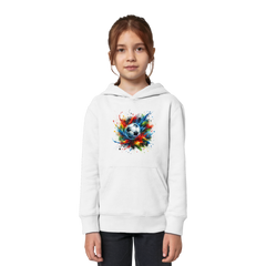 Colorful Soccer Ball - Kids Organic Hoodie