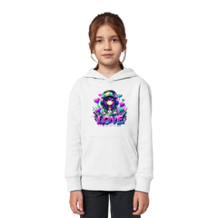 Hip Hop Anime Girl - Kids Organic Hoodie