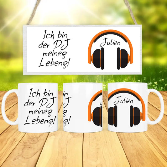 Personalisierte Tasse - "DJ meines Lebens"