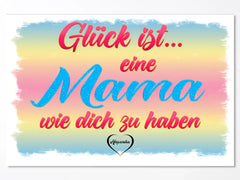 Personalisierte Leinwand "Glück ist" 1-6 Namen