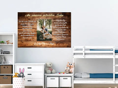 Personalisierte Leinwand "Geliebter Sohn"