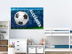 Personalisierte Leinwand "Ich liebe Fußball"