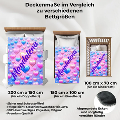 Kuscheldecke personalisiert "Sweetheart"