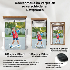 Kuscheldecke personalisiert "Dein Foto"