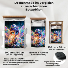 Kuscheldecke personalisiert "Süße Fee"