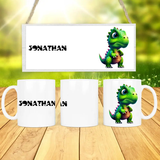 Personalisierte Tasse - "Süße Dinos"