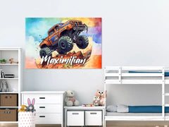 Personalisierte Leinwand "Monstertruck"