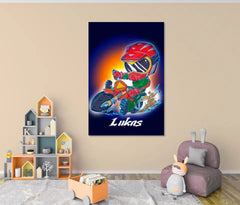 Motocross Chibi - Leinwand personalisierbar