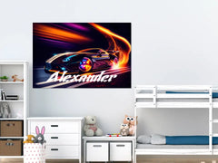 Personalisierte Leinwand "Speedcar"