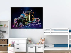 Personalisierte Leinwand "American Truck"