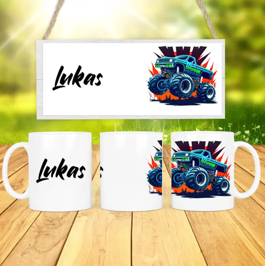 Personalisierte Tasse - "Monstertruck"