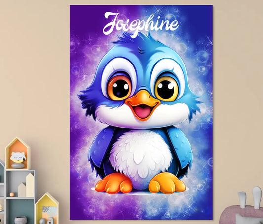 Personalisierte Leinwand "Cute Magic Bird"