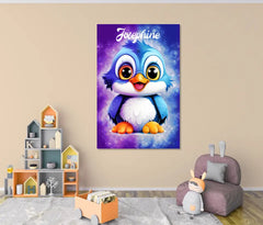 Personalisierte Leinwand "Cute Magic Bird"