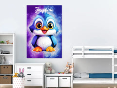 Personalisierte Leinwand "Cute Magic Bird"