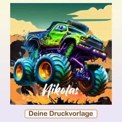 Personalisiertes Kissen - "Monstertruck"