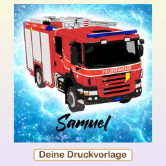 Personalisiertes Kissen - "Feuerwehr"