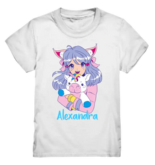 Anime mit Einhorn und deinem Namen - Kids Premium Shirt