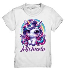 Einhorn mit Name - Kids Premium Shirt