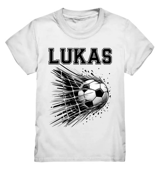 Fußball Tor mit Name - Kids Premium Shirt