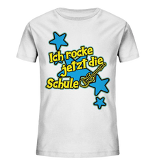 Ich rocke jetzt die Schule "Blue" - Kids Organic Shirt