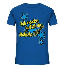 Ich rocke jetzt die Schule "Blue" - Kids Organic Shirt