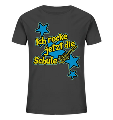 Ich rocke jetzt die Schule "Blue" - Kids Organic Shirt