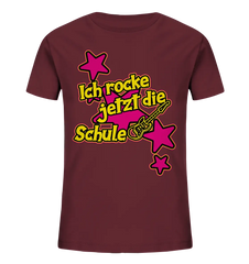 Ich rocke jetzt die Schule "Pink" - Kids Organic Shirt