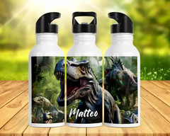 Personalisierte Trinkflasche 500ml "Dinosaurier"