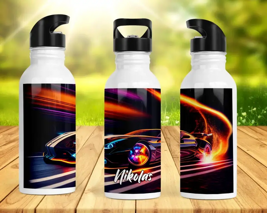 Personalisierte Trinkflasche 500ml "Speedcar"