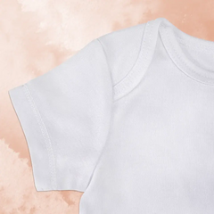 Personalisierter Babybody kurzärmlig "Monogram Buchstabe Name"