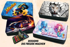 Personalisiertes Federmäppchen "Cartoon Tiere"