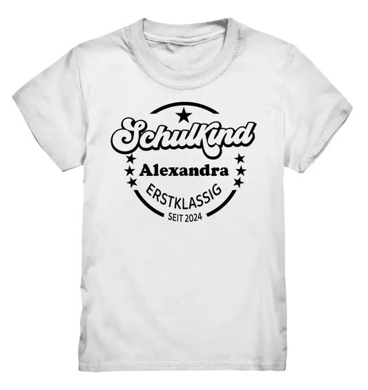 Schulkind Erstklassig Name - Kids Premium Shirt