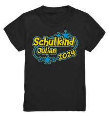 Schulkind Name "Stars blue" - Kids Premium Shirt