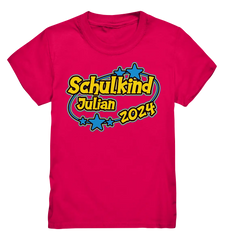 Schulkind Name "Stars blue" - Kids Premium Shirt