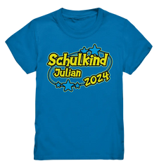 Schulkind Name "Stars blue" - Kids Premium Shirt