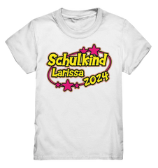 Schulkind Name "Stars pink" - Kids Premium Shirt