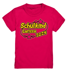 Schulkind Name "Stars pink" - Kids Premium Shirt